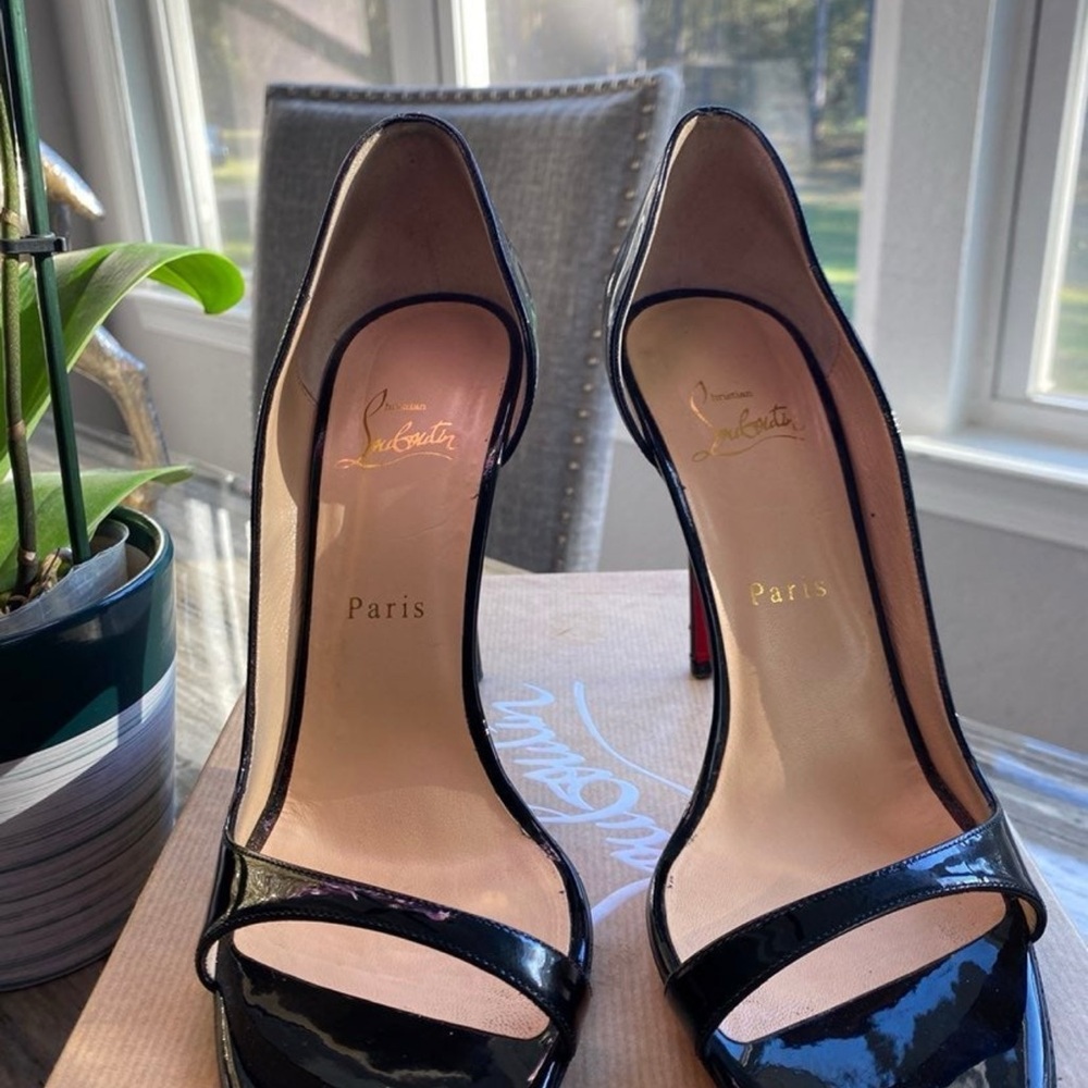 Christian Louboutin Black Patent Leather Heels